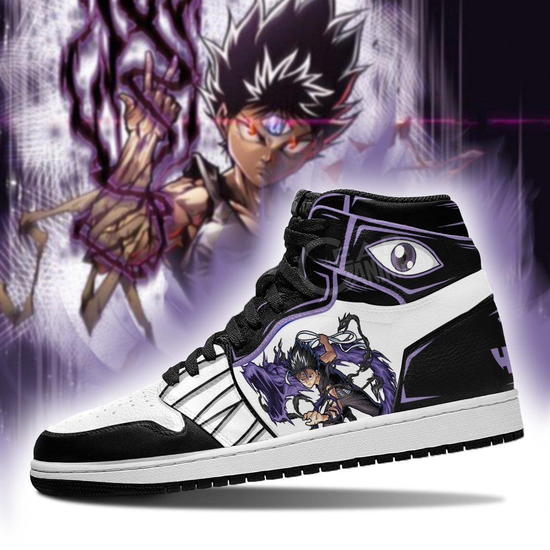Yu Yu Hakusho Hiei JD1s Sneakers Anime Shoes, Air Jordan Hightop