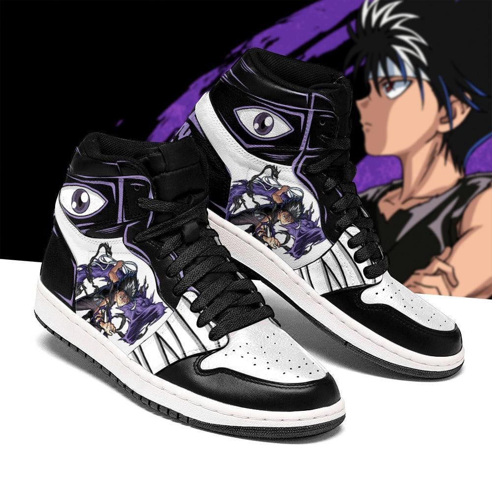 Yu Yu Hakusho Hiei JD1s Sneakers Anime Shoes, Air Jordan Hightop