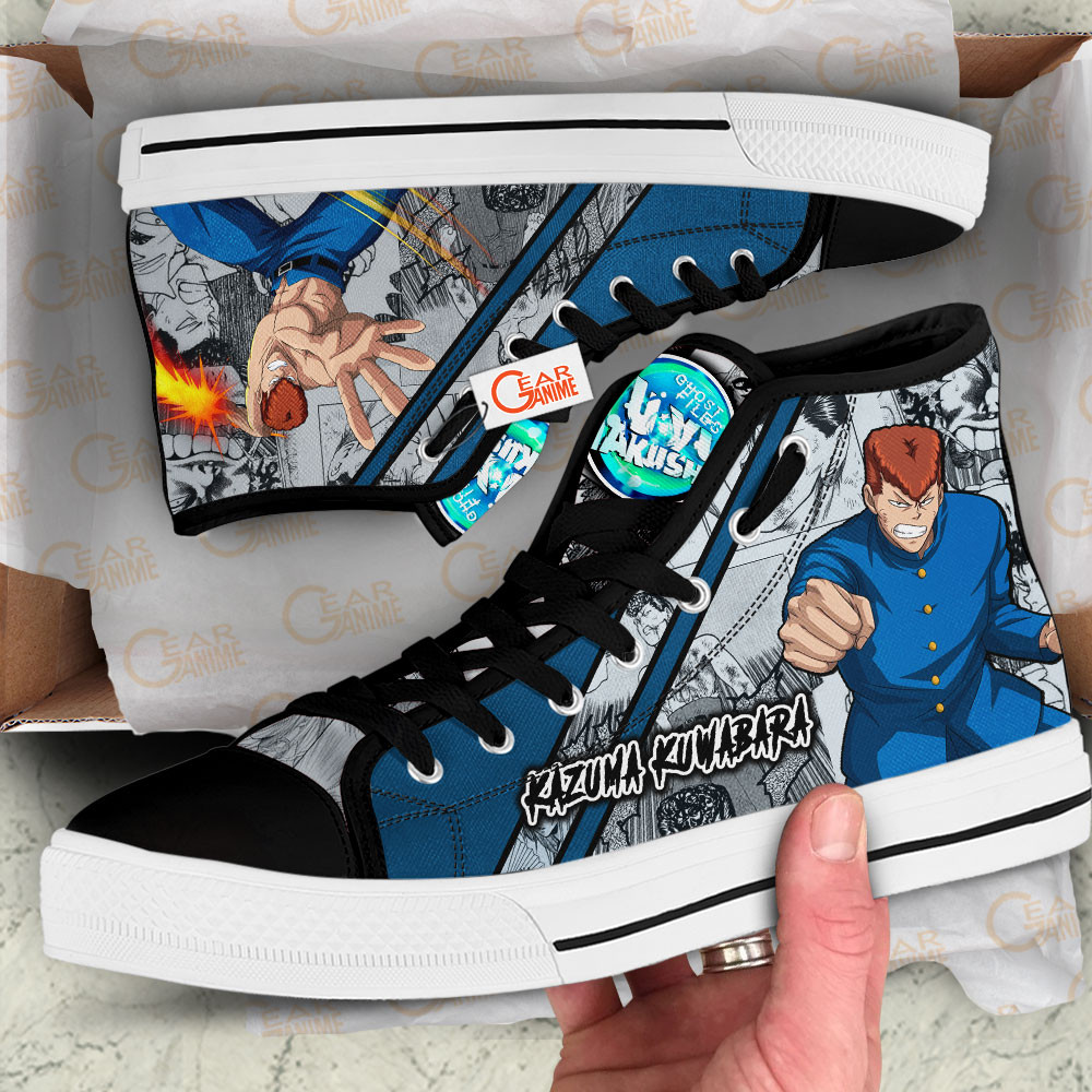 Yu Yu Hakusho Kazuma Kuwabara Anime Custom High Top Shoes