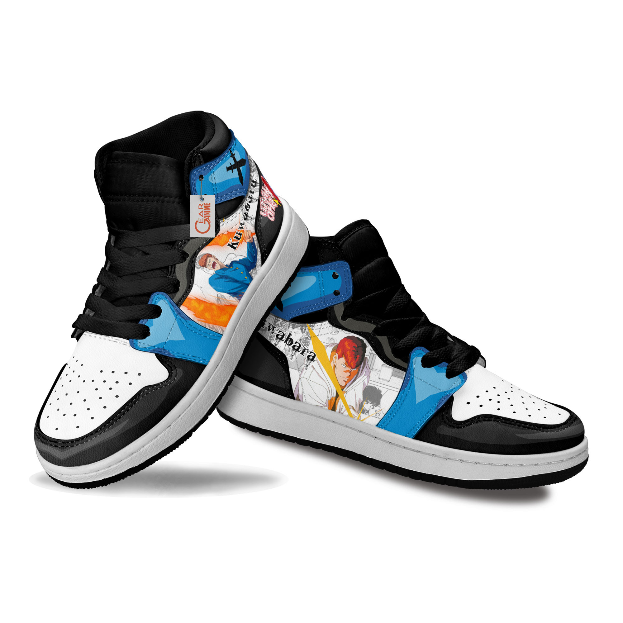 Yu Yu Hakusho Kazuma Kuwabara Anime Kids Sneakers Custom