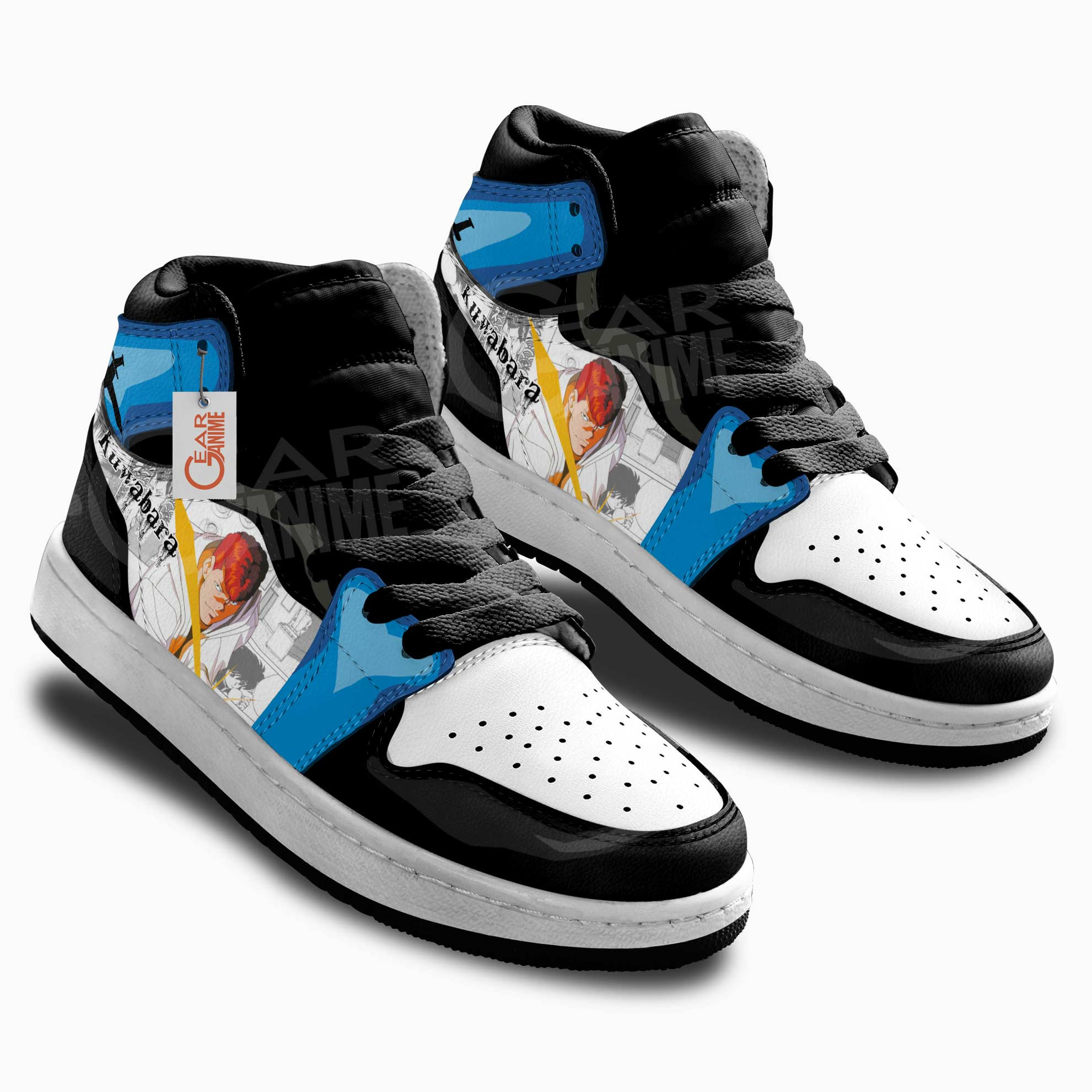 Yu Yu Hakusho Kazuma Kuwabara Anime Kids Sneakers Custom