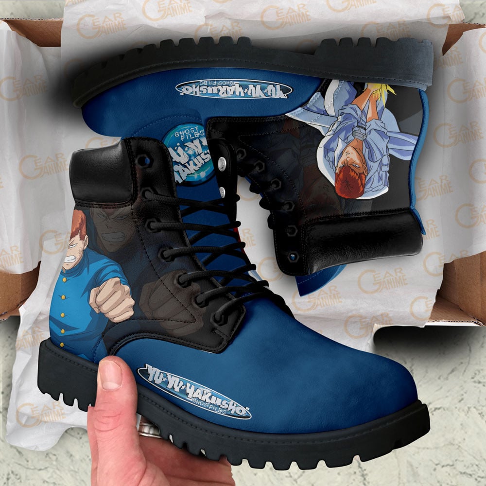 Yu Yu Hakusho Kazuma Kuwabara Boots Anime Custom Shoes