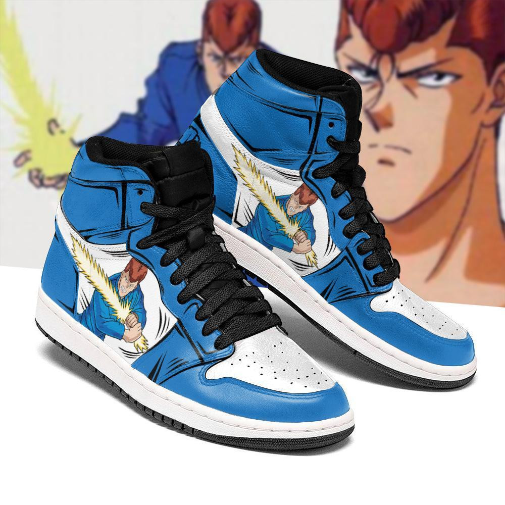 Yu Yu Hakusho Kazuma Kuwabara JD1s Sneakers Anime Shoes, Air Jordan Hightop