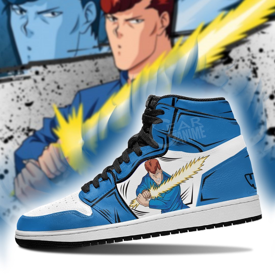 Yu Yu Hakusho Kazuma Kuwabara JD1s Sneakers Anime Shoes, Air Jordan Hightop