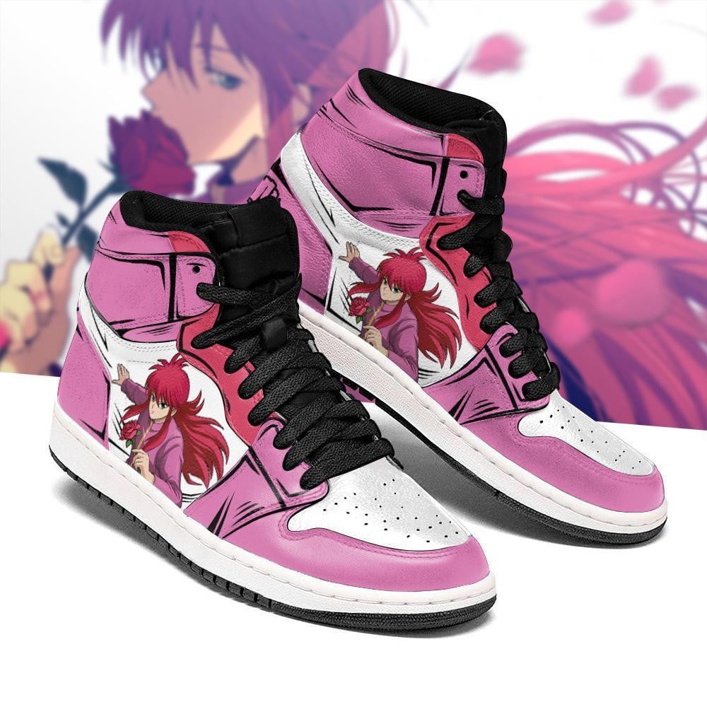 Yu Yu Hakusho Kurama JD1s Sneakers Anime Shoes, Air Jordan Hightop