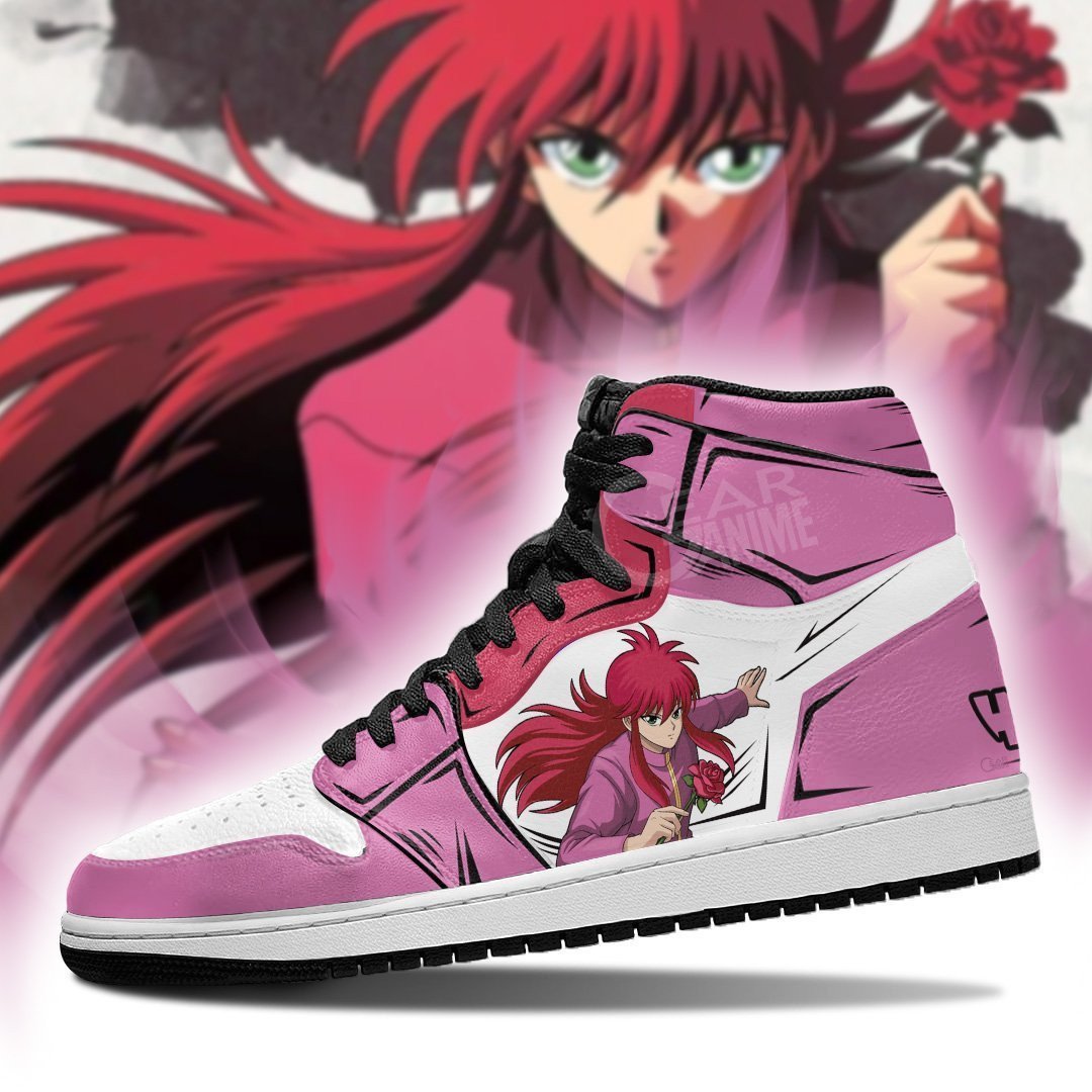 Yu Yu Hakusho Kurama JD1s Sneakers Anime Shoes, Air Jordan Hightop