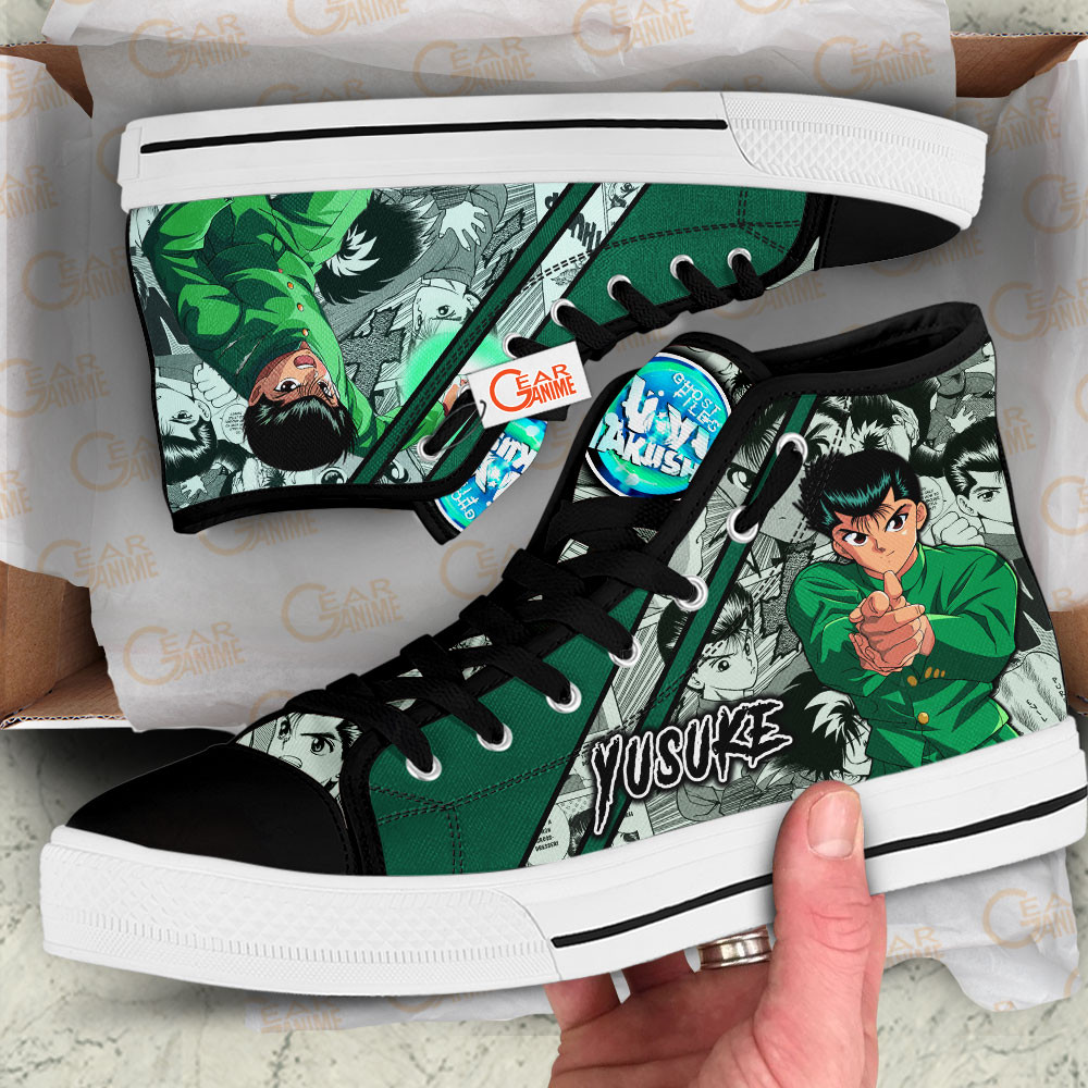 Yu Yu Hakusho Yusuke Urameshi Anime Custom High Top Shoes