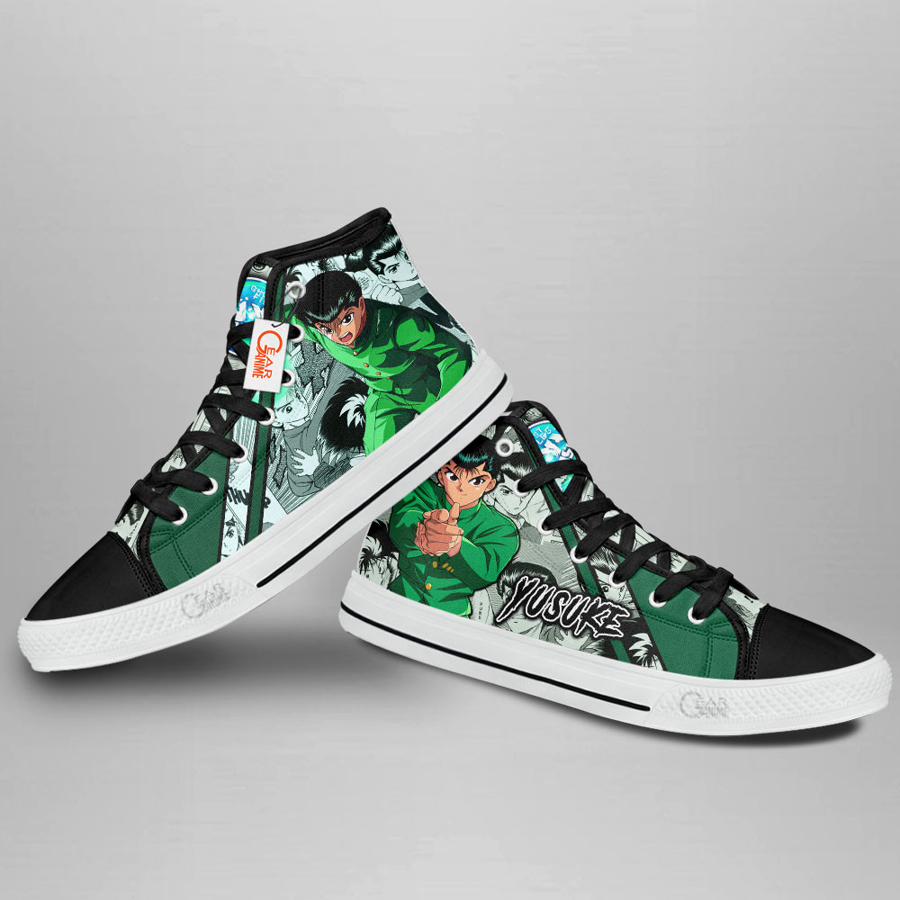 Yu Yu Hakusho Yusuke Urameshi Anime Custom High Top Shoes