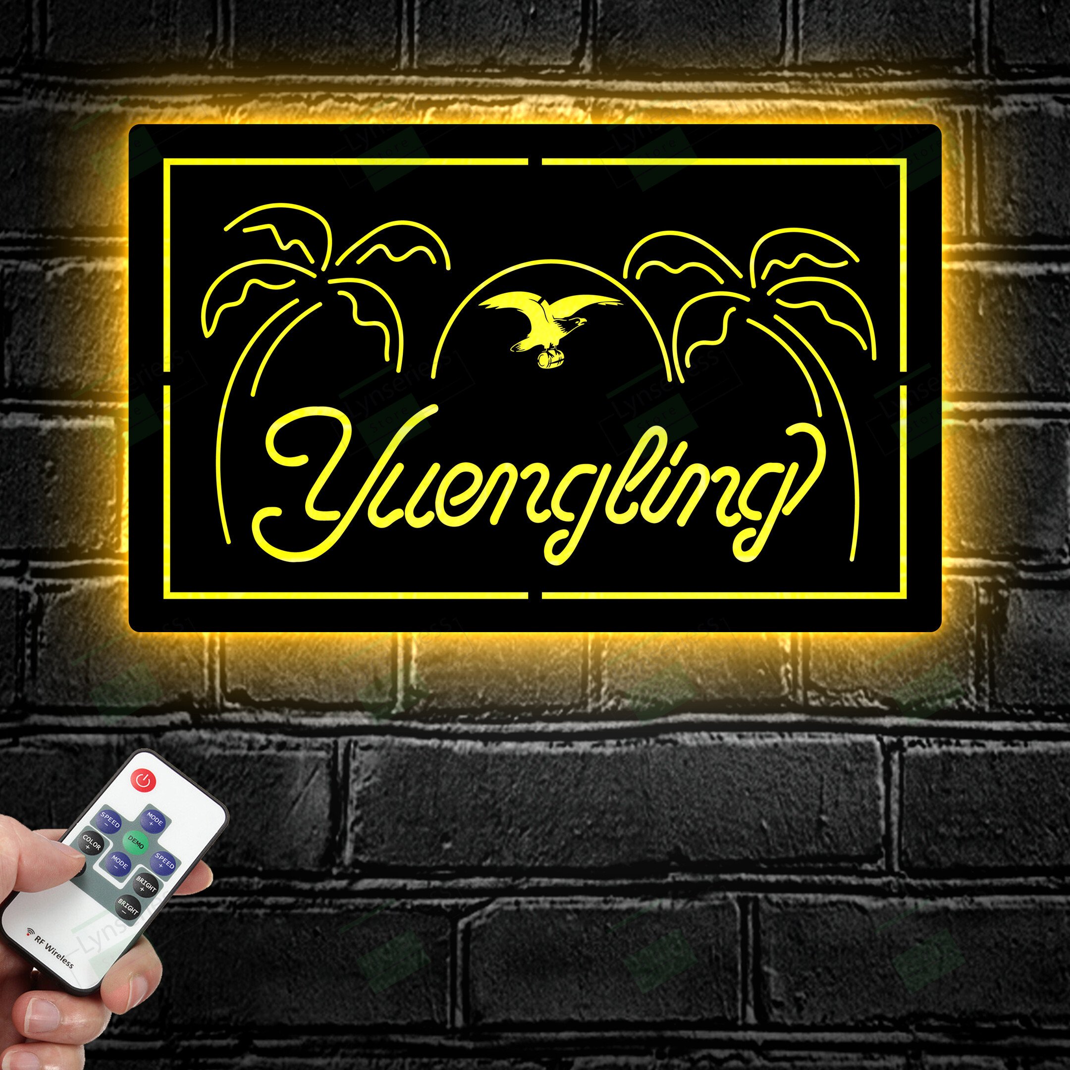Yuengling Lager Eagle Beer Bar Home Bar Metal Sign – Led light sign