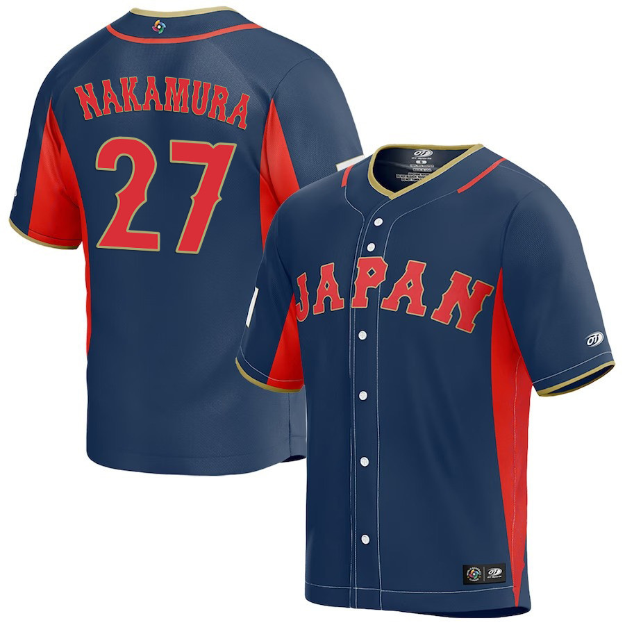 Yuhei Nakamura 27 Japan Baseball 2023 World Baseball Classic Stitched Jersey – Navy