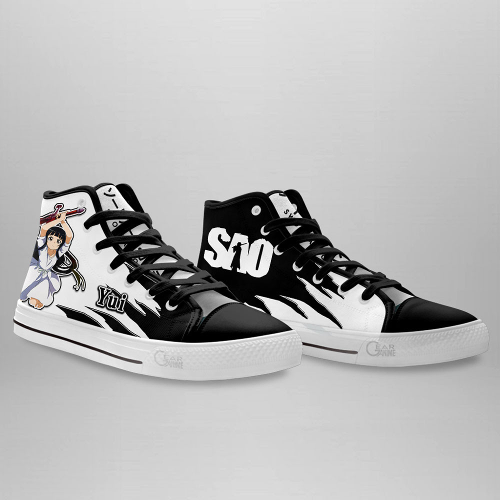 Yui High Top Shoes Custom Sword Art Online Anime Sneakers