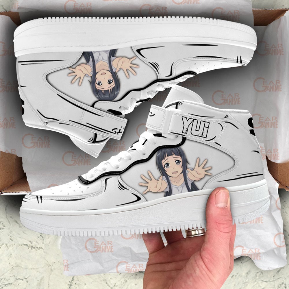 Yui Sneakers Air Mid Custom Sword Art Online Anime Shoes