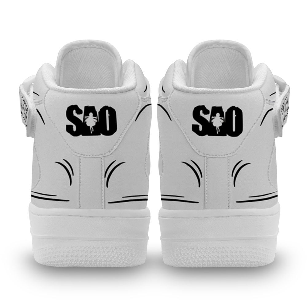 Yui Sneakers Air Mid Custom Sword Art Online Anime Shoes