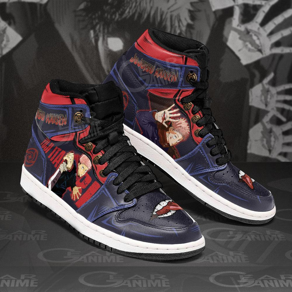 Yuji Itadori Jujutsu Kaisen JD1s Sneakers Anime Shoes, Air Jordan Hightop