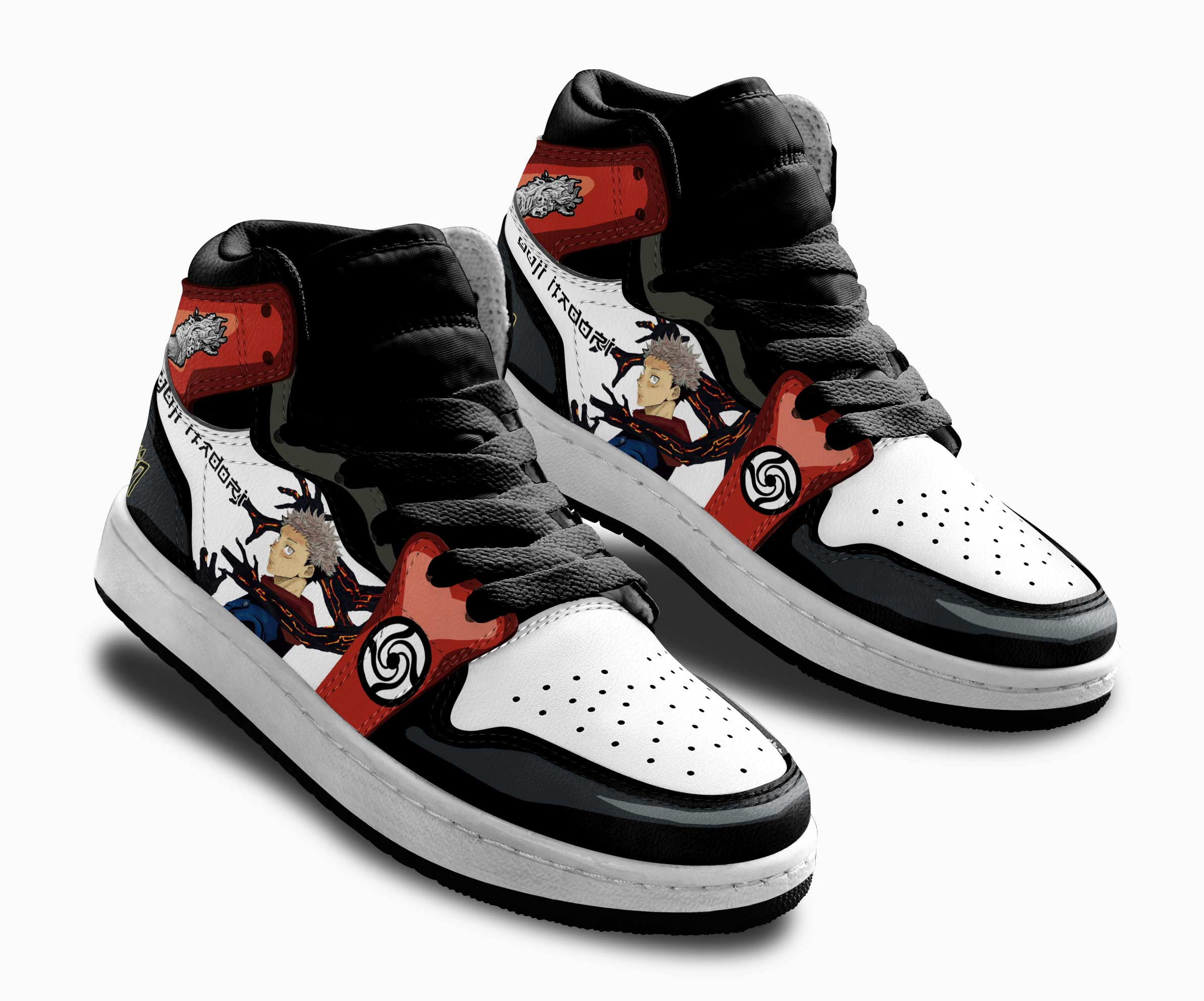 Yuji Itadori Kids Sneakers Custom Jujutsu Kaisen Anime Shoes For Kids