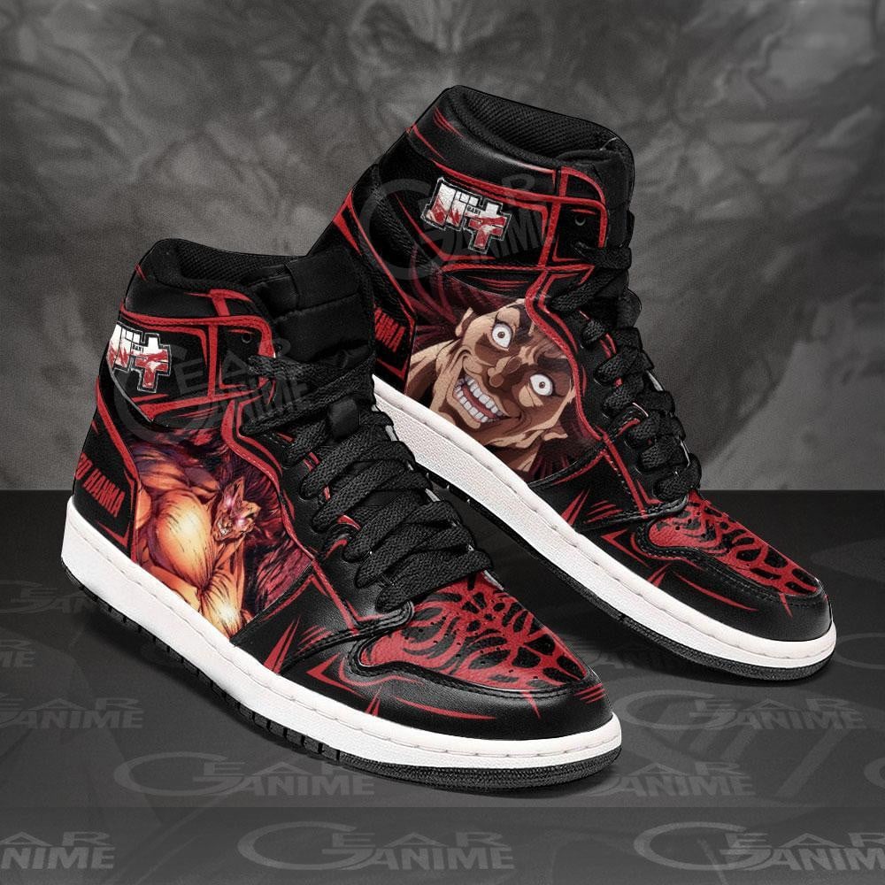 Yujiro Hanma JD1s Sneakers Baki Anime Shoes, Air Jordan Hightop