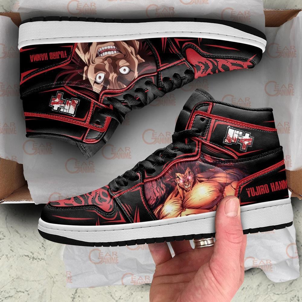 Yujiro Hanma JD1s Sneakers Baki Anime Shoes, Air Jordan Hightop