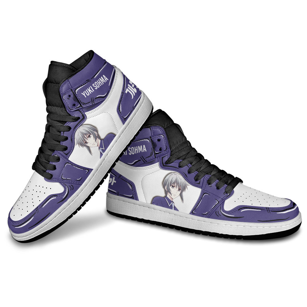 Yuki Sohma JD1s Sneakers Fruits Basket Anime Shoes For Fans, Air Jordan Hightop