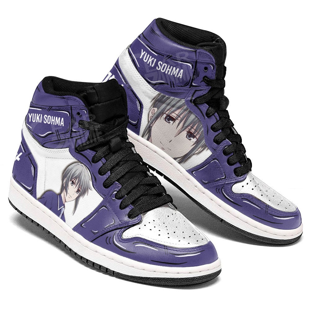 Yuki Sohma JD1s Sneakers Fruits Basket Anime Shoes For Fans, Air Jordan Hightop