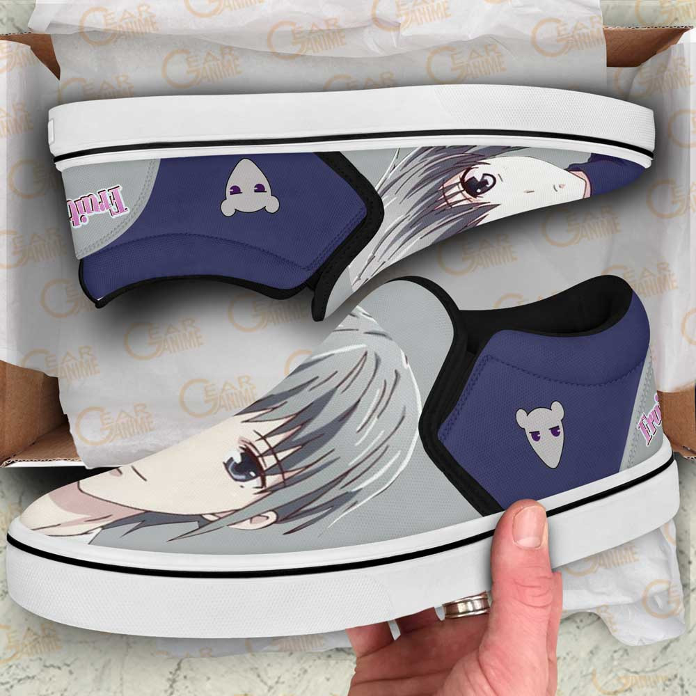 Yuki Sohma Slip-On Shoes Canvas Custom Anime Fruit Basket Shoes