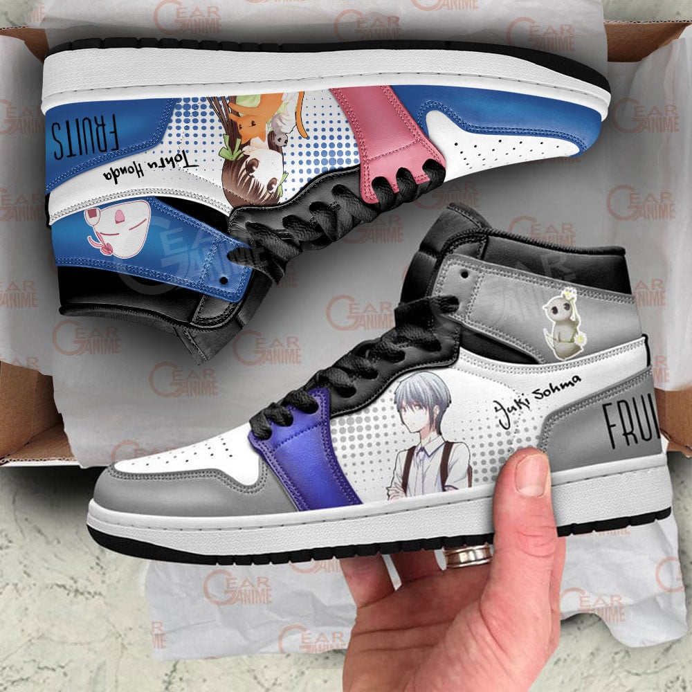 Yuki Souma and Tohru Honda JD1s Sneakers Fruits Basket Anime Shoes, Air Jordan Hightop