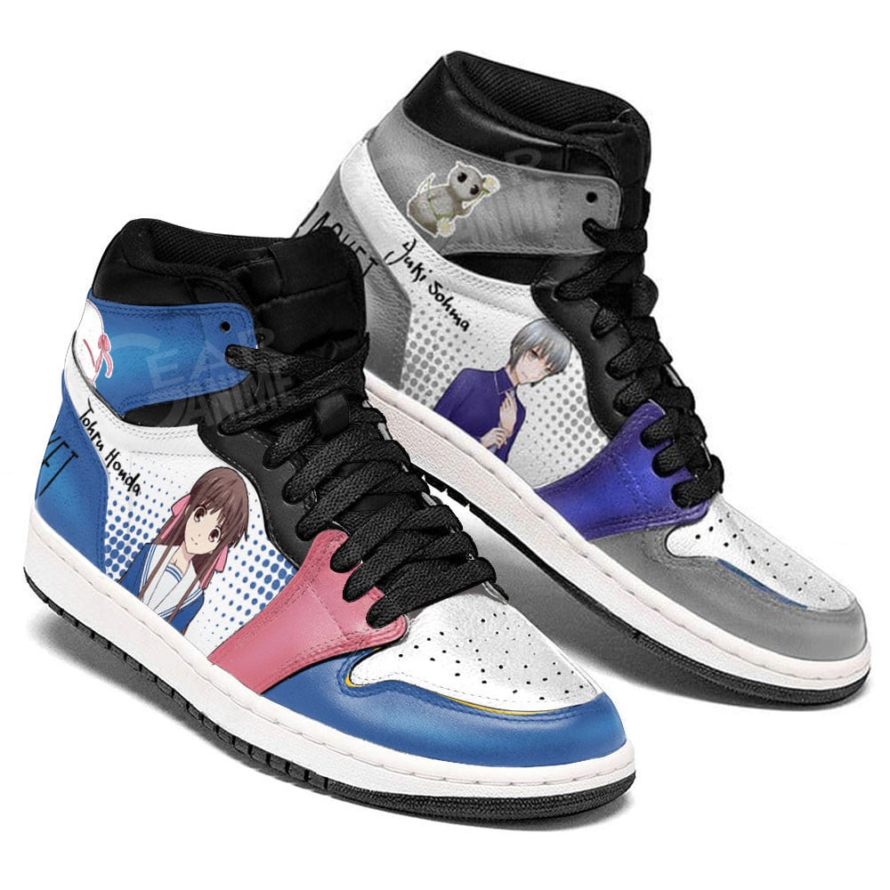 Yuki Souma and Tohru Honda JD1s Sneakers Fruits Basket Anime Shoes, Air Jordan Hightop