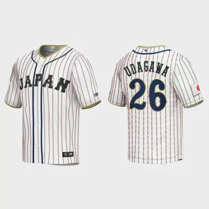 Yuki Udagawa Japan Baseball 2023 World Baseball Classic Jersey – White Yuki Udagawa Japan Baseball 2023 World Baseball Classic Jersey – White