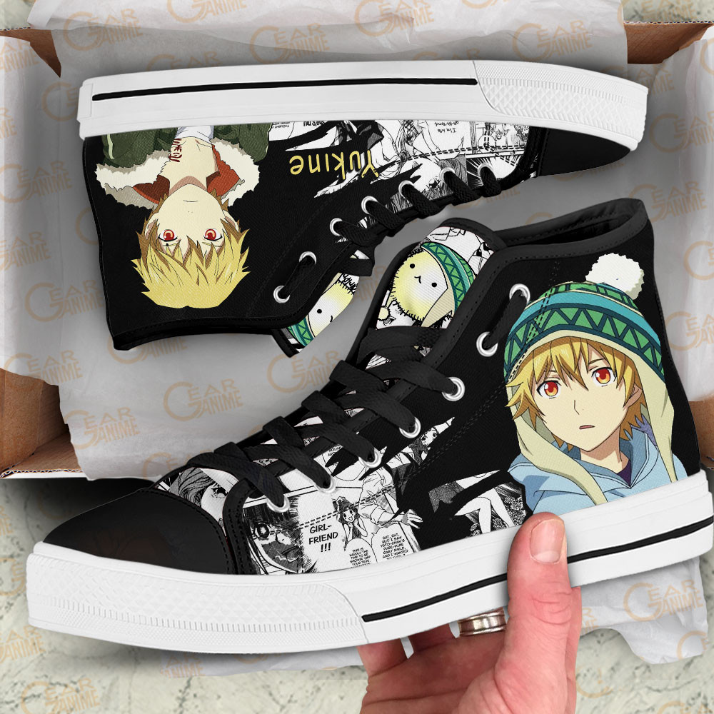 Yukine High Top Shoes Custom Noragami Anime Sneakers