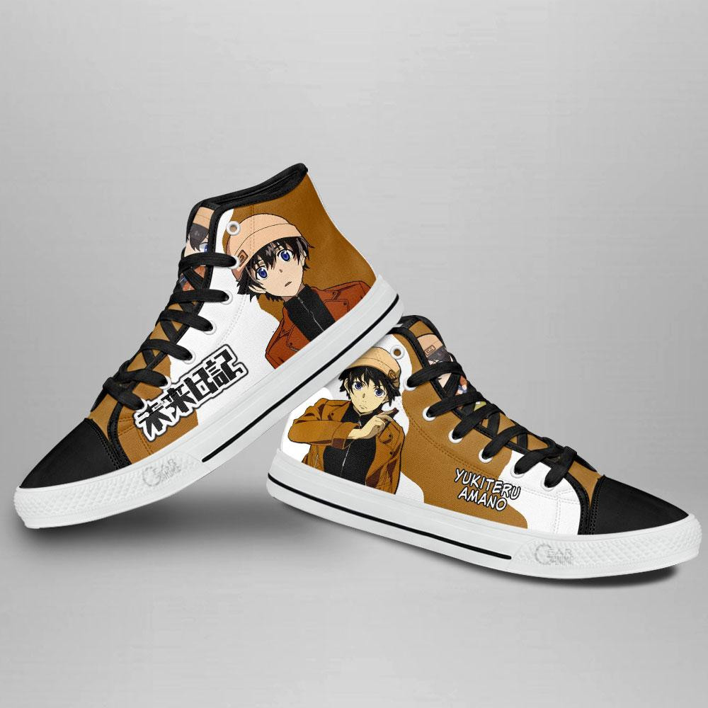 Yukiteru Amano High Top Shoes Custom Future Diary Anime Sneakers