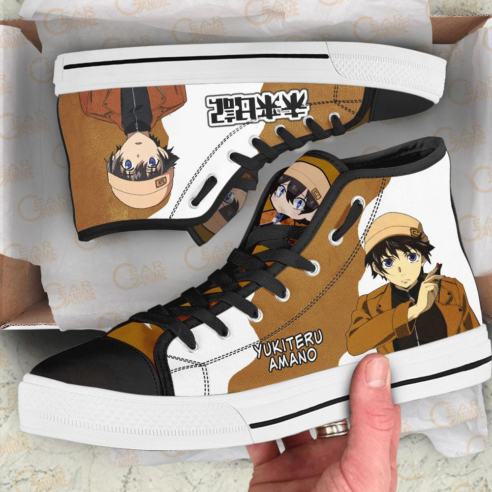 Yukiteru Amano High Top Shoes Custom Future Diary Anime Sneakers