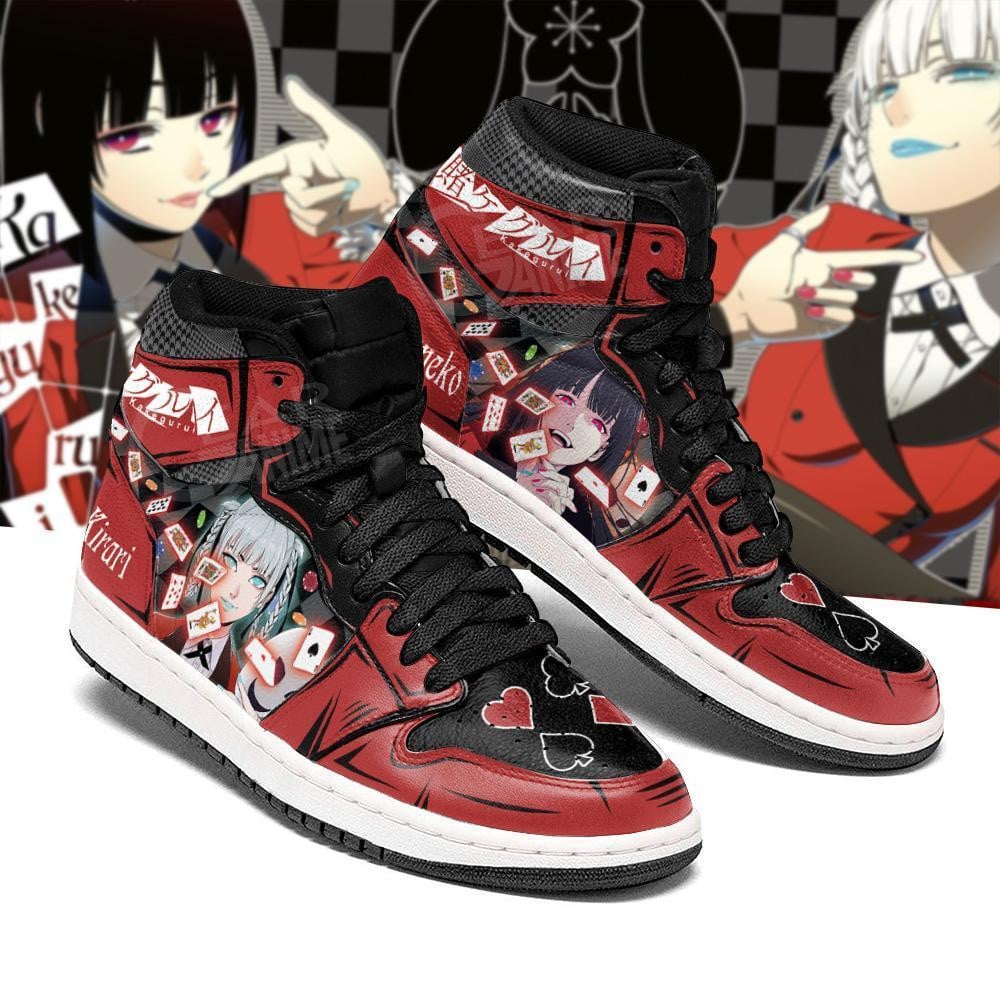 Yumeko Jabami JD1s Sneakers Kakegurui Anime Shoes Fan Request, Air Jordan Hightop