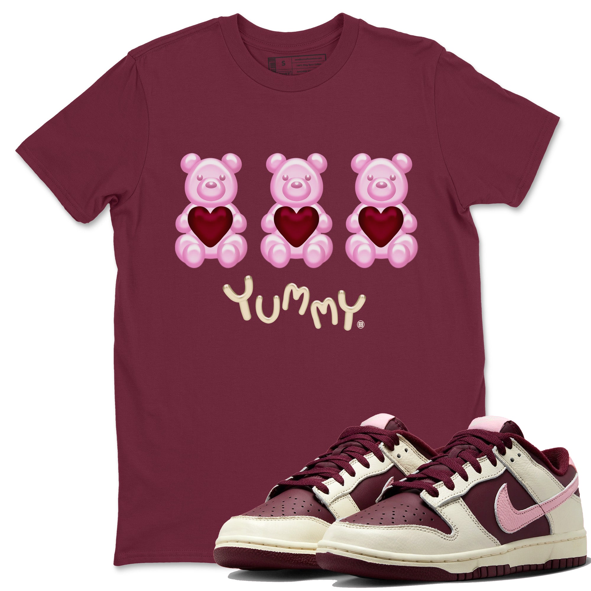 Yummy Bear Unisex Tshirt – Dunk Valentines Day Yummy Bear Unisex Tshirt – Dunk Valentines Day