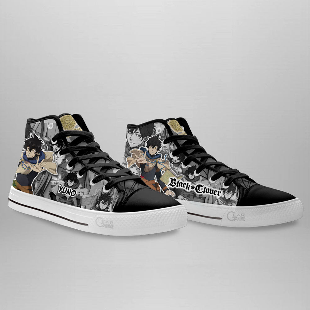Yuno High Top Shoes Custom Black Clover Anime Sneakers
