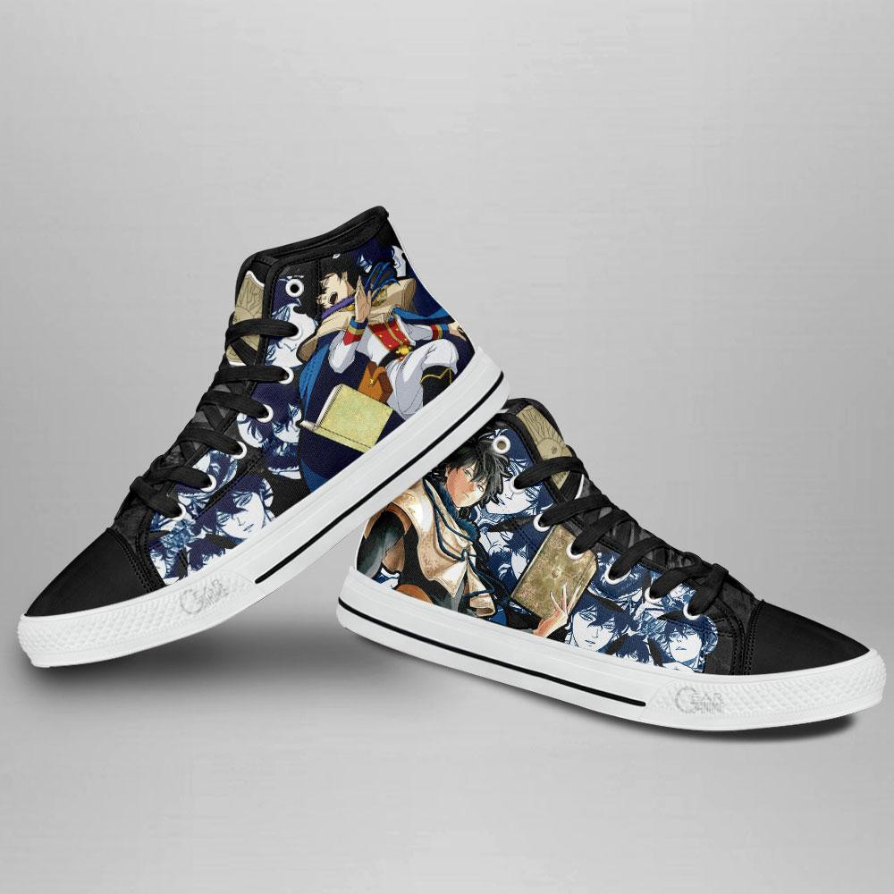 Yuno High Top Shoes Custom Manga Anime Black Clover Sneakers