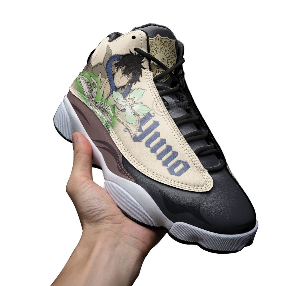 Yuno JD13 Sneakers Black Clover Custom Anime Shoes