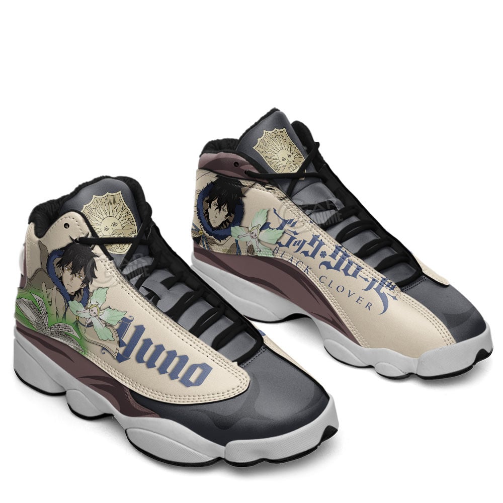 Yuno JD13 Sneakers Black Clover Custom Anime Shoes