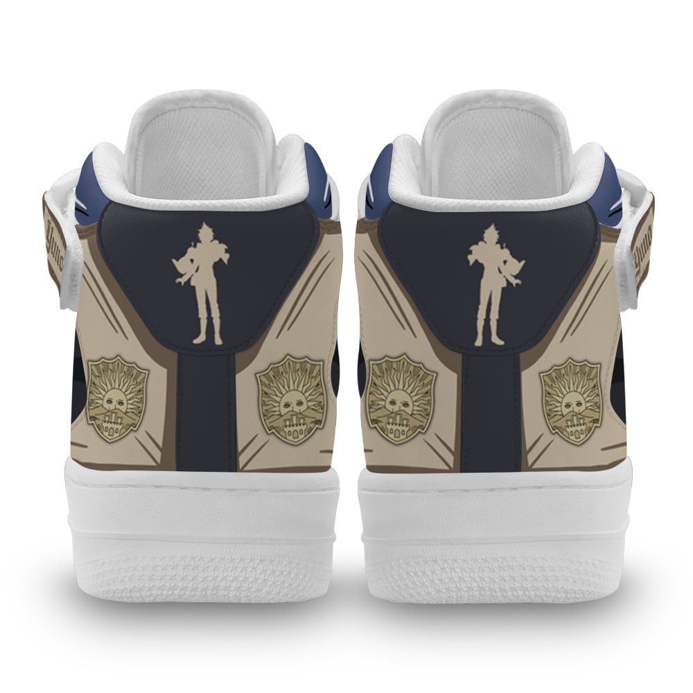 Yuno Sneakers Air Mid Custom Black Clover Anime Shoes
