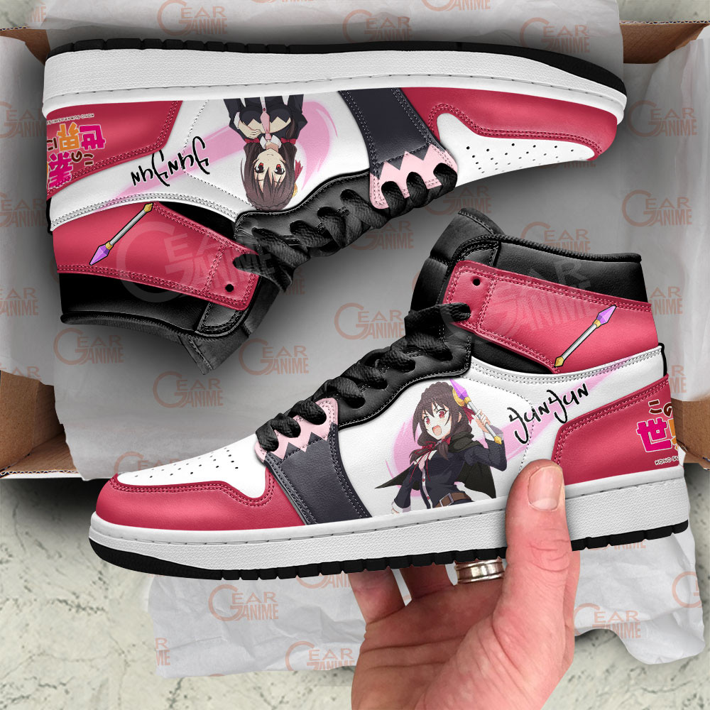 Yunyun JD1s Sneakers KonoSuba Anime Shoes, Air Jordan Hightop