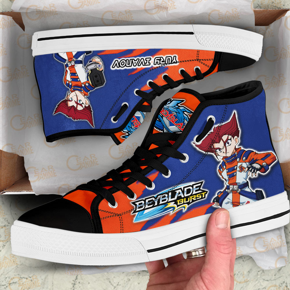 Yuriy Ivanov High Top Shoes Beyblade Anime Sneakers