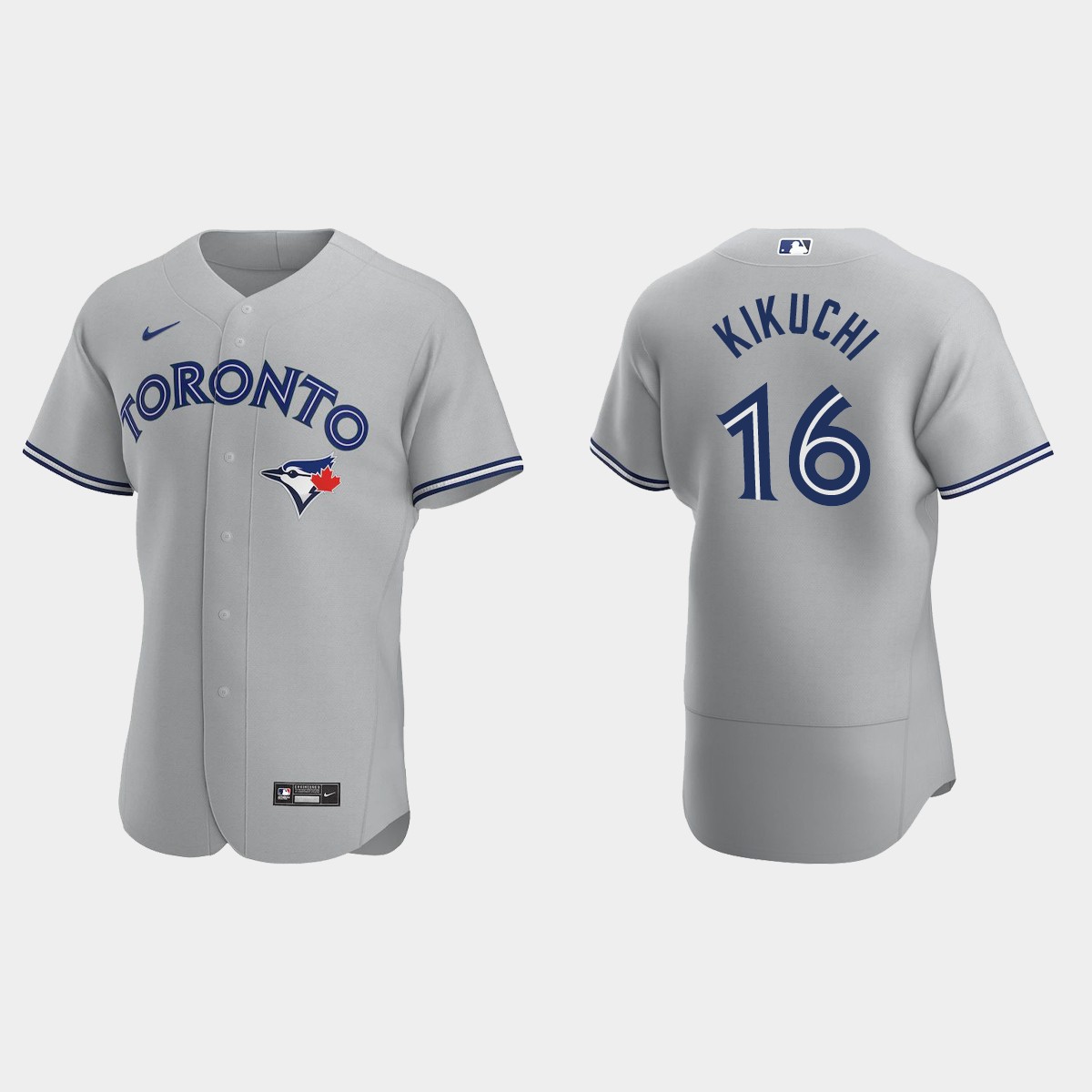Yusei Kikuchi Toronto Blue Jays Road Jersey - Gray