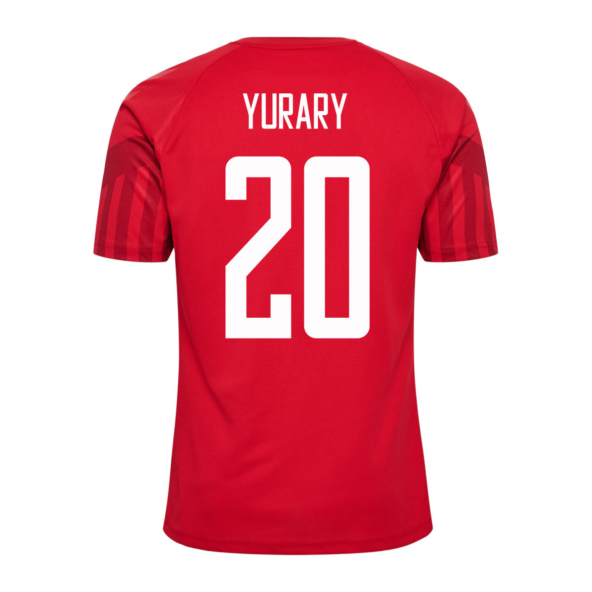 Yussuf Yurary Poulsen 20 Denmark National Team Qatar World Cup 2022-23 Youth Jersey – Home Yussuf Yurary Poulsen 20 Denmark National Team Qatar World Cup 2022-23 Youth Jersey – Home