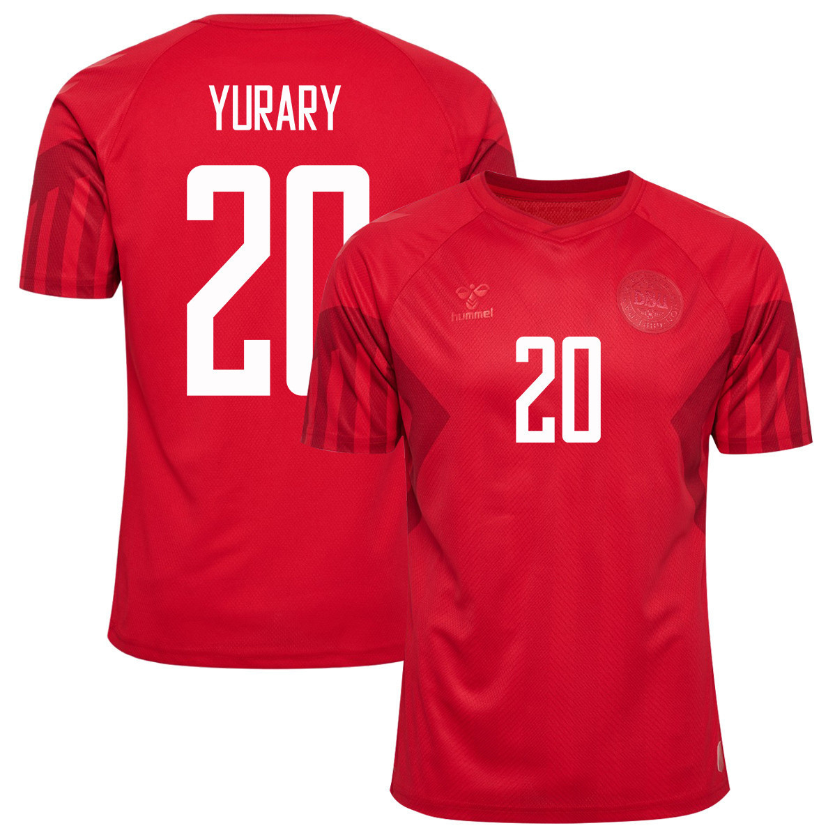 Yussuf Yurary Poulsen 20 Denmark National Team Qatar World Cup 2022-23 Youth Jersey – Home Yussuf Yurary Poulsen 20 Denmark National Team Qatar World Cup 2022-23 Youth Jersey – Home