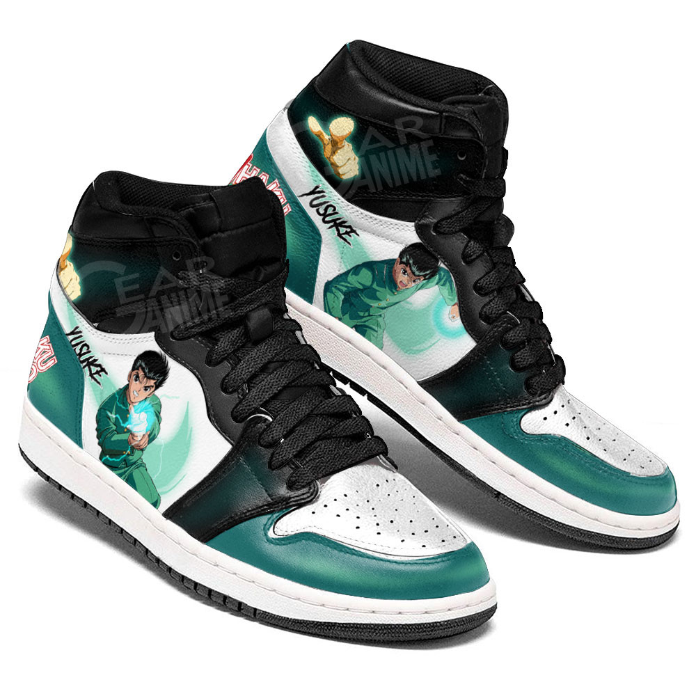 Yusuke Urameshi JD1s Sneakers Yu Yu Hakusho Anime Shoes, Air Jordan Hightop