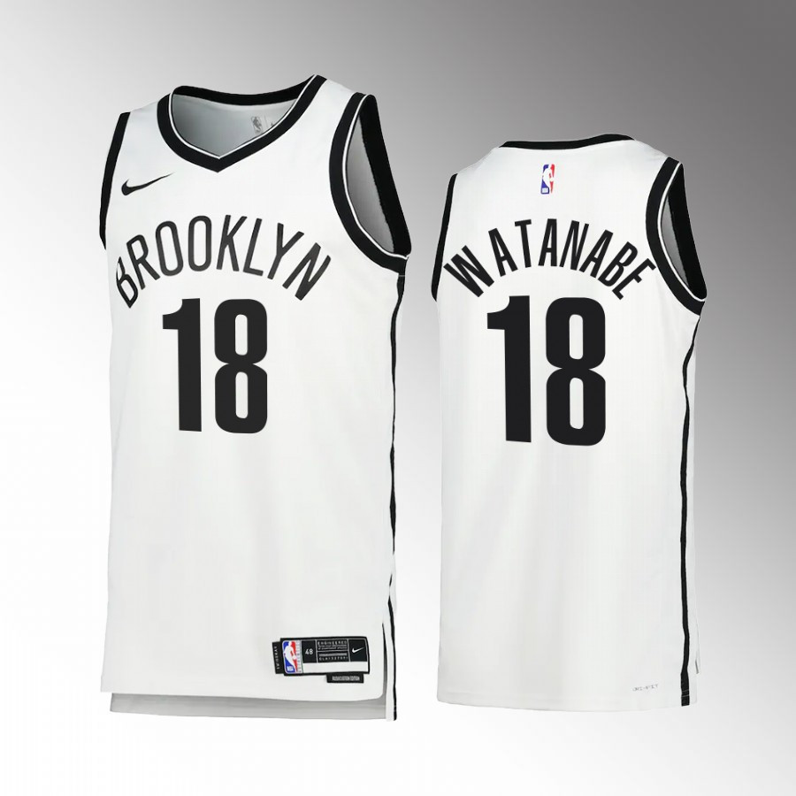 Yuta Watanabe 18 2022-23 Brooklyn Nets White Association Edition Stitched Jersey Swingman Yuta Watanabe 18 2022-23 Brooklyn Nets White Association Edition Stitched Jersey Swingman