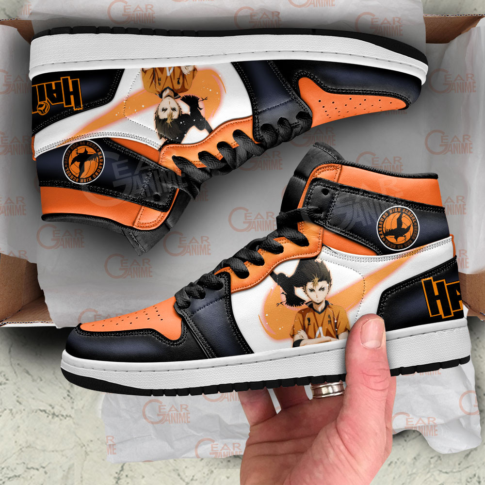 Yuu Nishinoya JD1s Sneakers Haikyuu Anime Shoes, Air Jordan Hightop