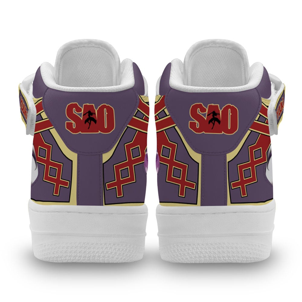 Yuuki Sneakers Air Mid Custom Sword Art Online Anime Shoes