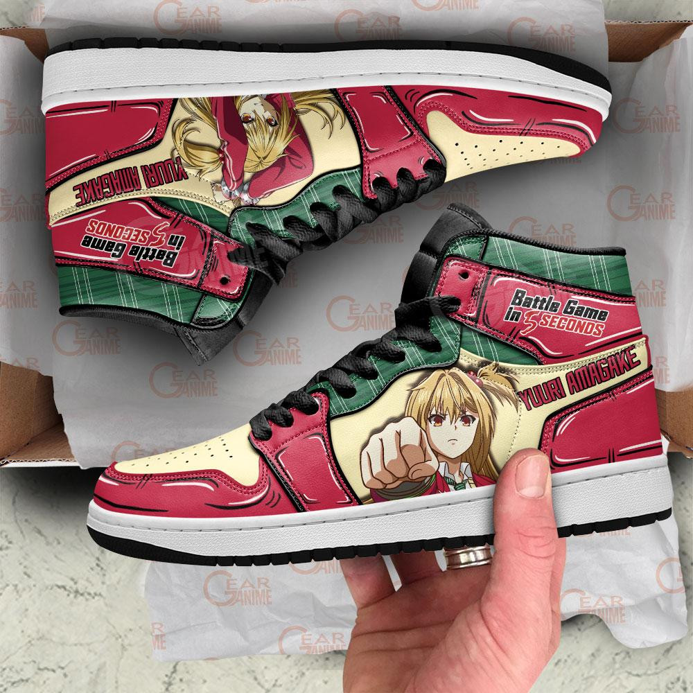 Yuuri Amagake JD1s Sneakers Anime Battle in 5 Seconds After Meeting Shoes, Air Jordan Hightop
