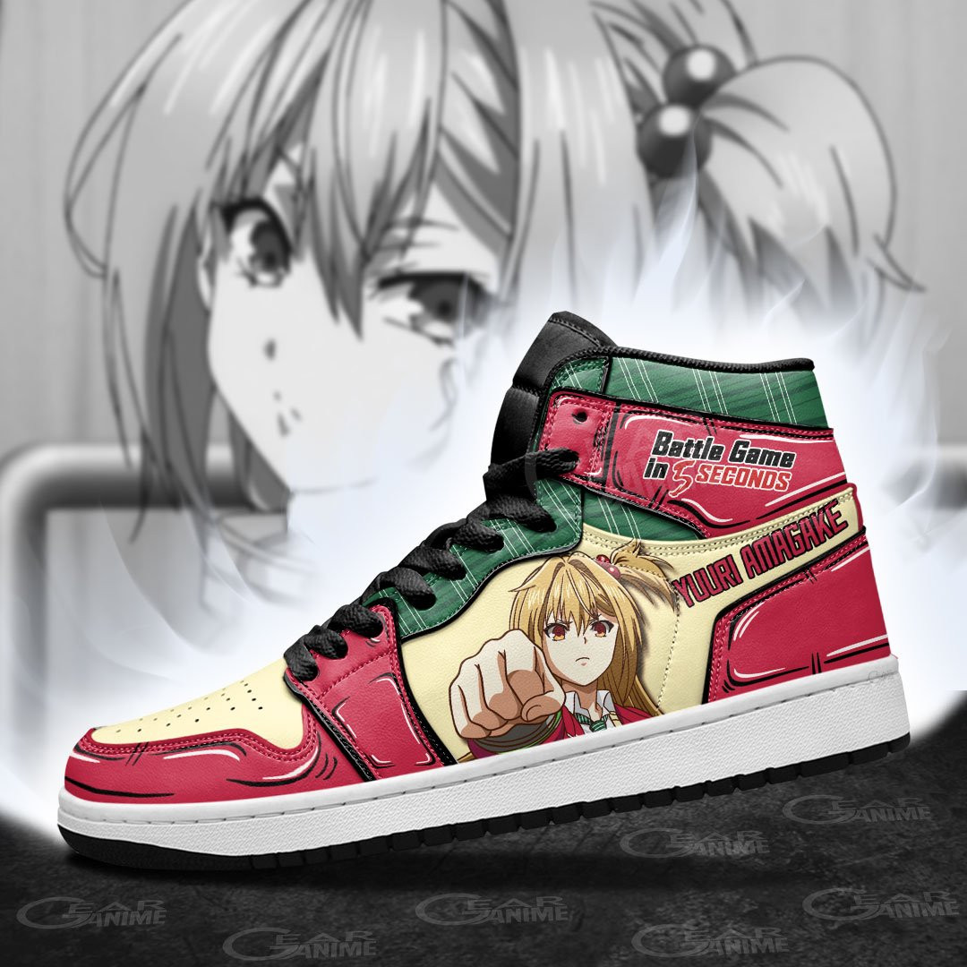 Yuuri Amagake JD1s Sneakers Anime Battle in 5 Seconds After Meeting Shoes, Air Jordan Hightop