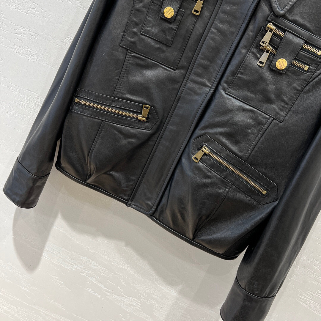 Yves Saint Laurent Biker Jacket Black For Women Yves Saint Laurent Biker Jacket Black For Women