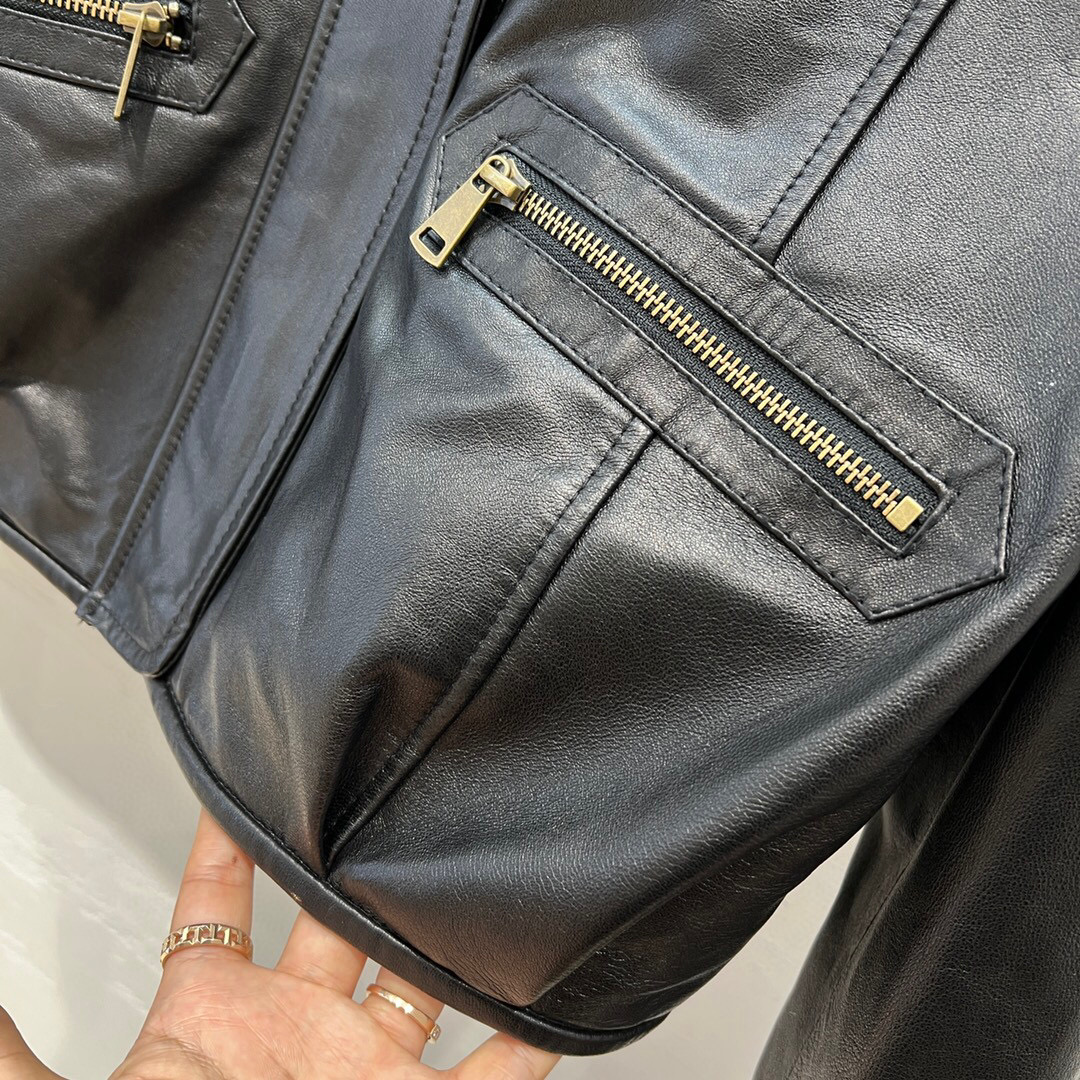 Yves Saint Laurent Biker Jacket Black For Women Yves Saint Laurent Biker Jacket Black For Women